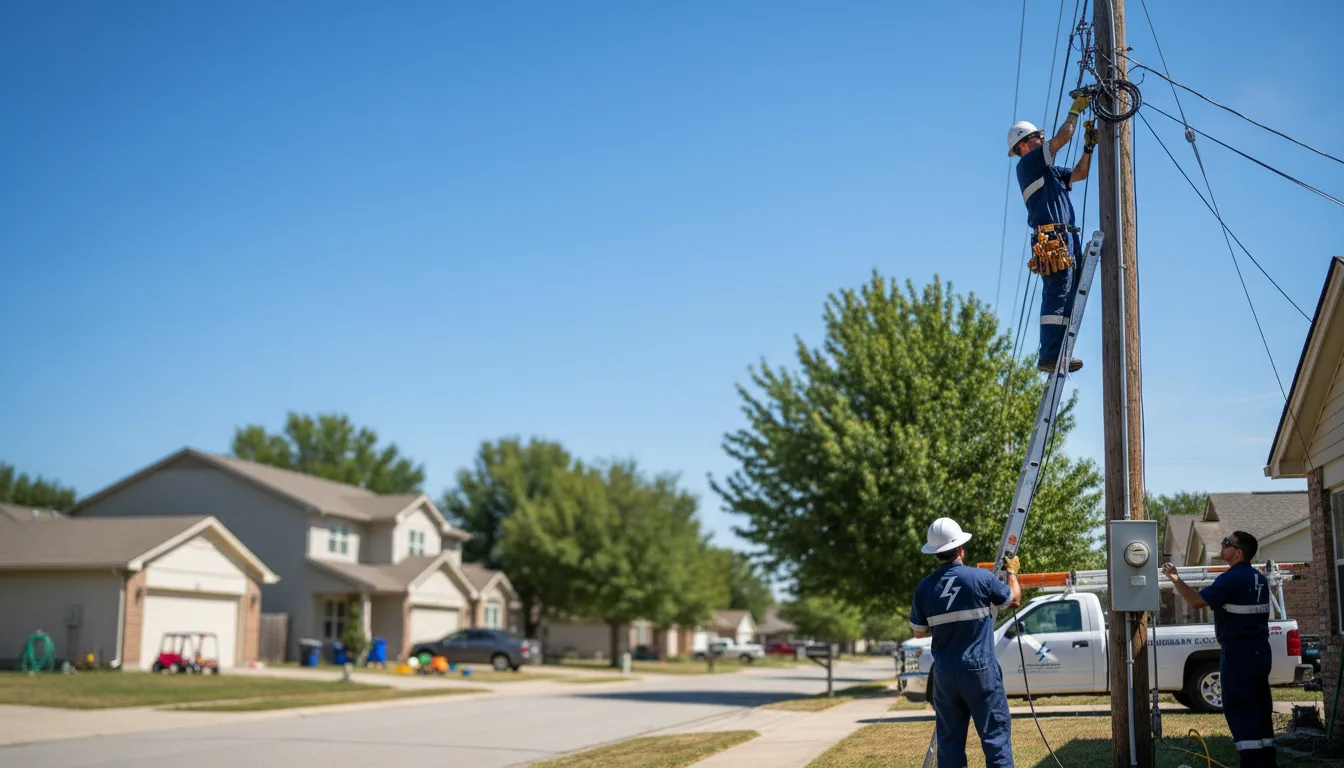 Residential electrician providing installation services in Lavaca, AR